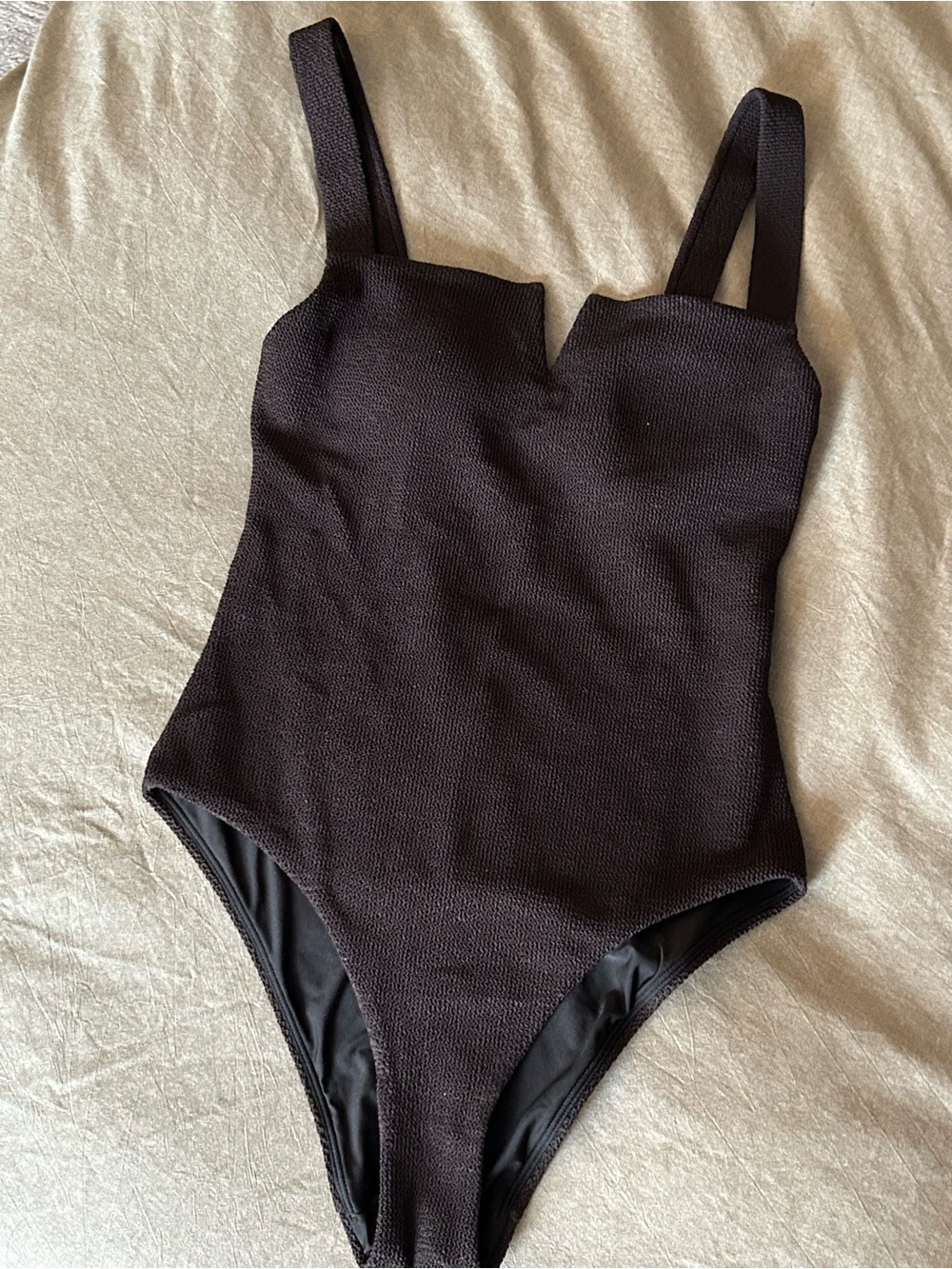 The White Company Black Structured One-Piece